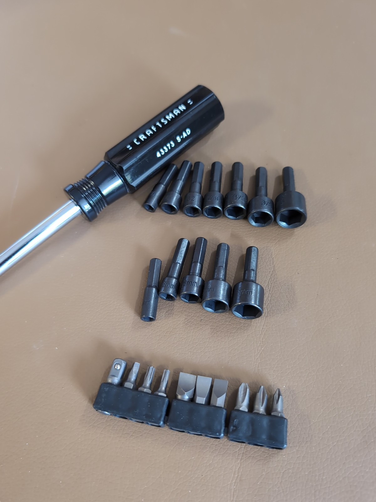 Craftsman 43373 Magnetic Bit Driver w/22 pc Bit Driver set
