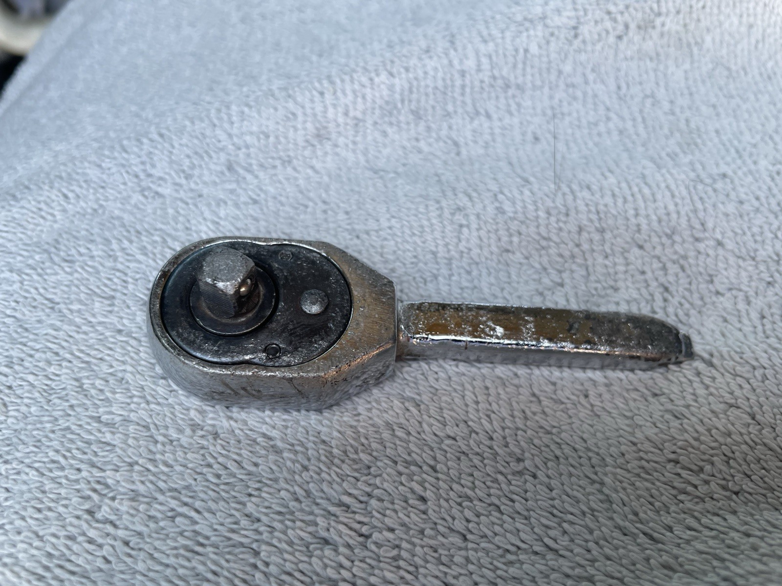 1/4″ Drive Stubby Ratchet Japan Midget vintage W/ Flat Pry tool used