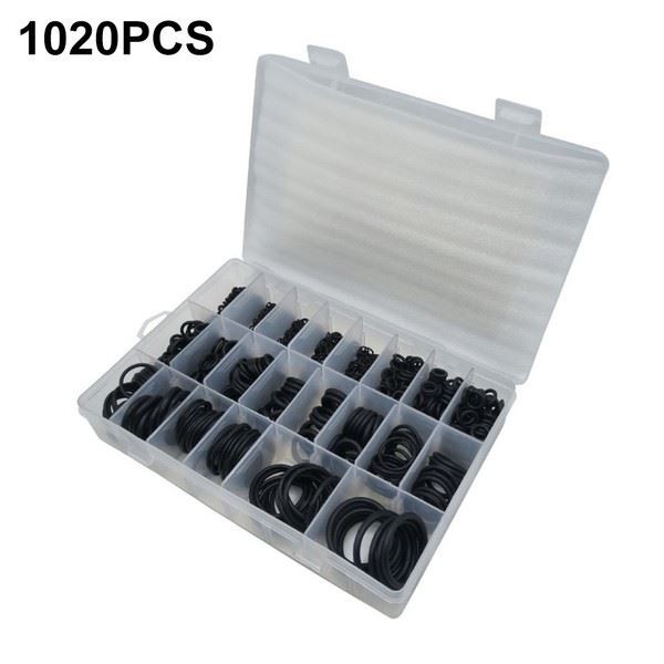 1020 Piece Nitrile Rubber O Rings Seal Rings Set for Various Applications Use