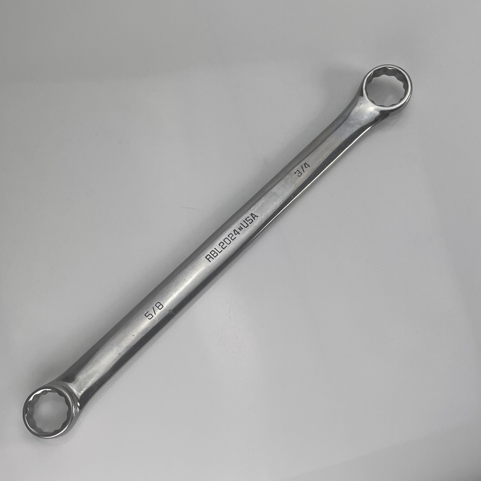Matco Tools USA Made RBL2024 SAE 5/8″ x 3/4″ Double Box End Wrench, 12 Point