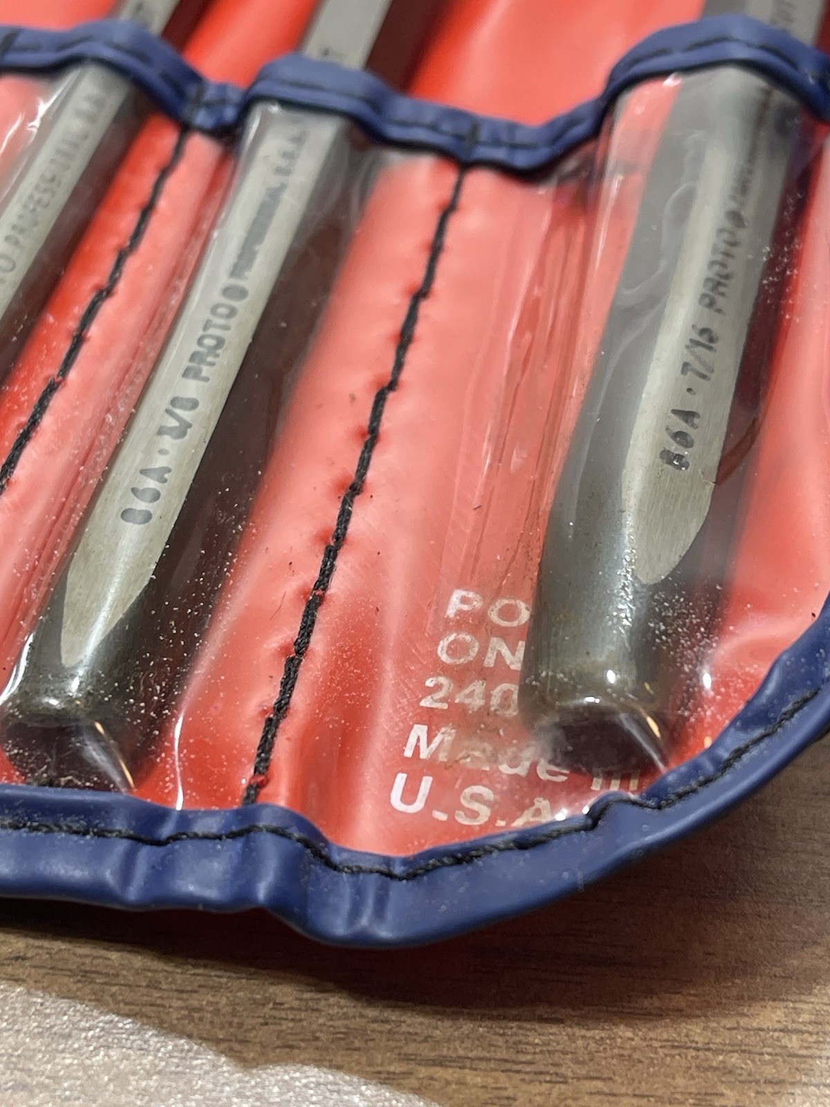 NEW Proto Professional 12pc Punch & Chisel Set No. 2 w/Pouch (MADE USA)
