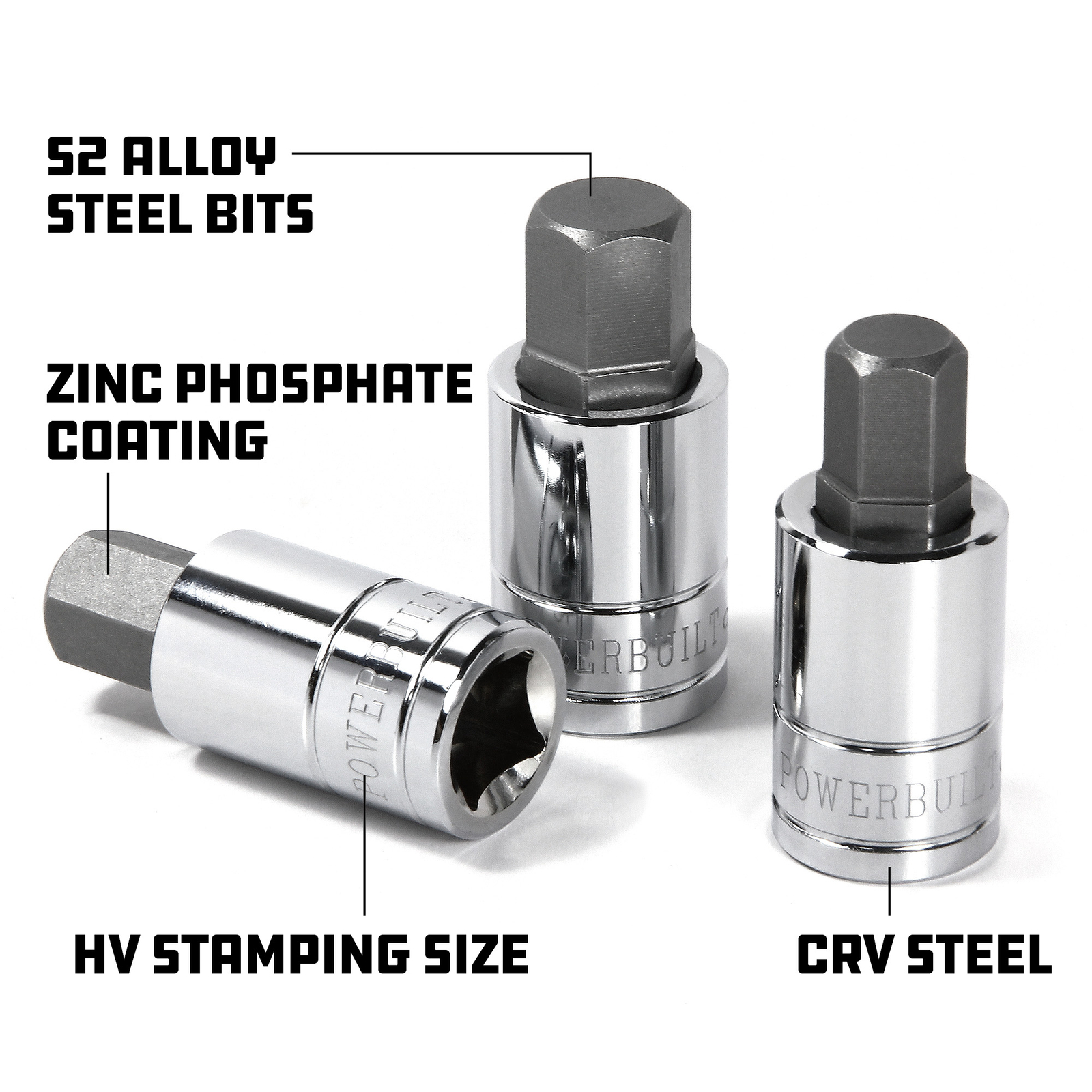 Powerbuilt 1/2 Inch Drive x 14MM Hex Bit Socket – 642277