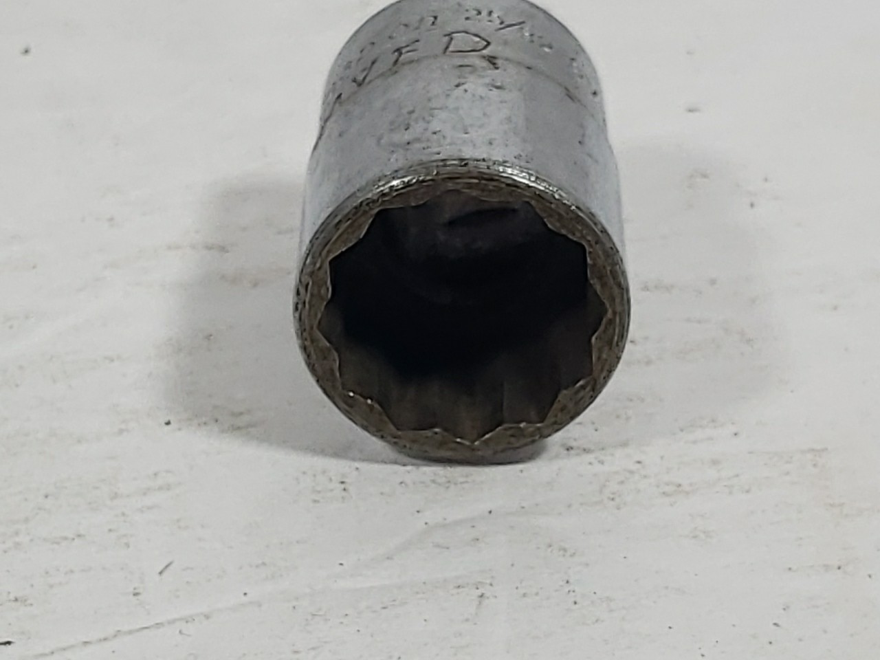 Snap-On Shallow Socket 25/32″ SV251 1/2″ Drive 12 Pt Sold As Pictured Mechanic