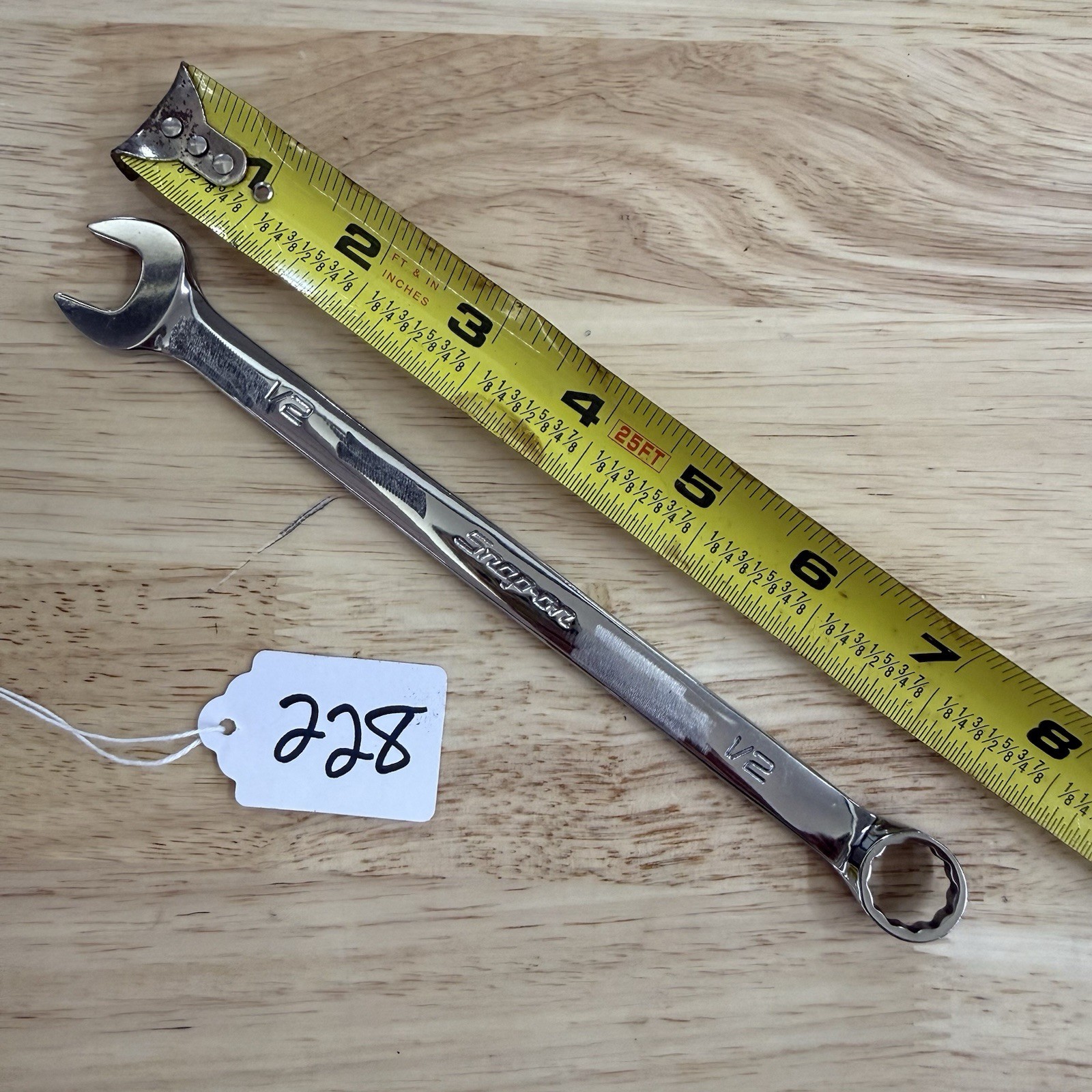 Snap-On OEX16B Combination Wrench – 1/2” – 12 Point Box End – USA – OEX 16B SAE