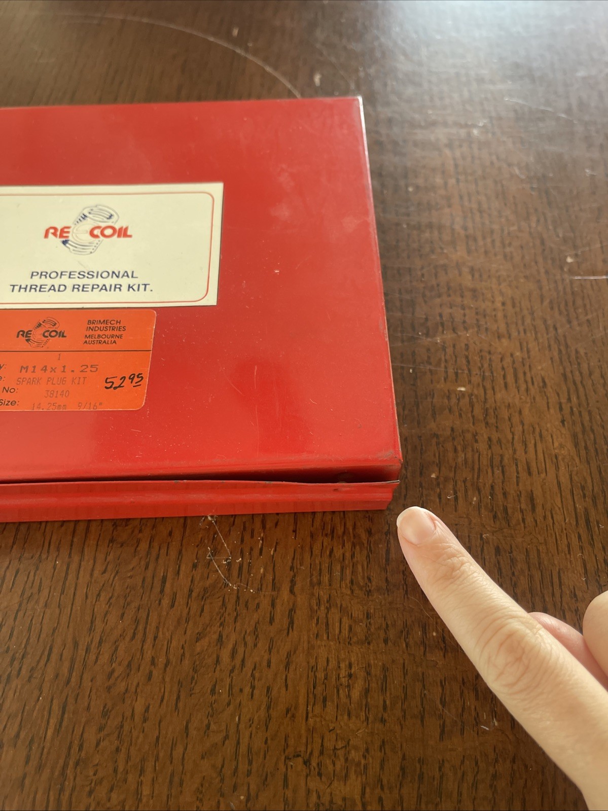 Recoil Professional Thread Repair Kit M14x1.25 Part # 38140 NOS