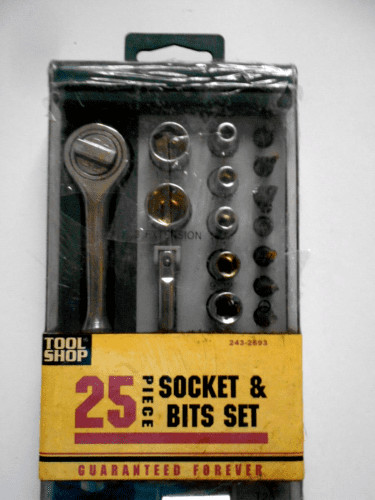 Tool Shop 25 piece Socket & Bits Set No. 243-2693