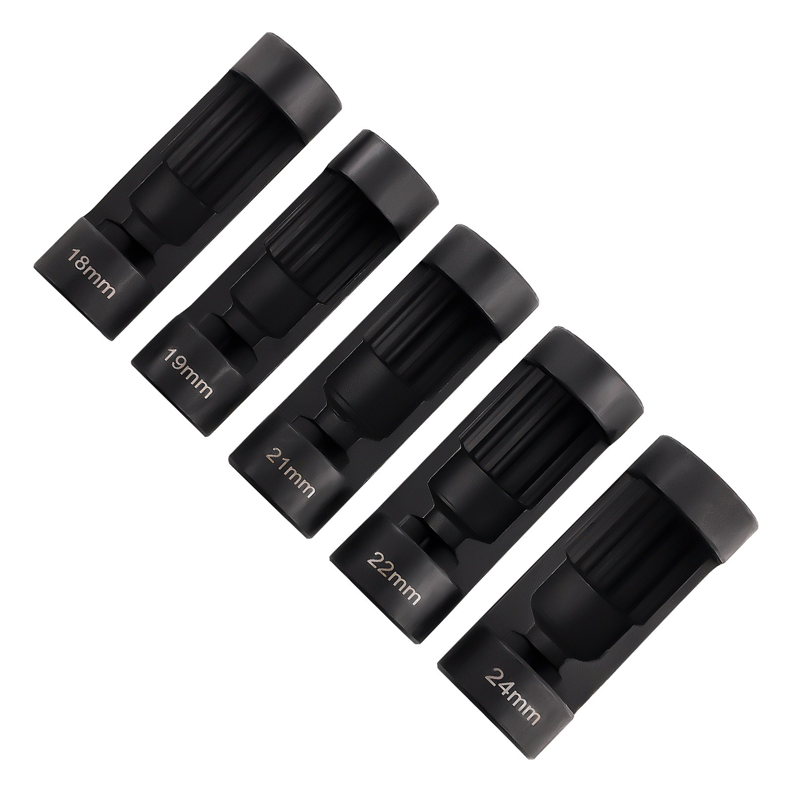(5PCS) Strut Nut Socket 18mm 19mm 21mm 22mm 24mm w/ 12 Point 1/2″ Drive New