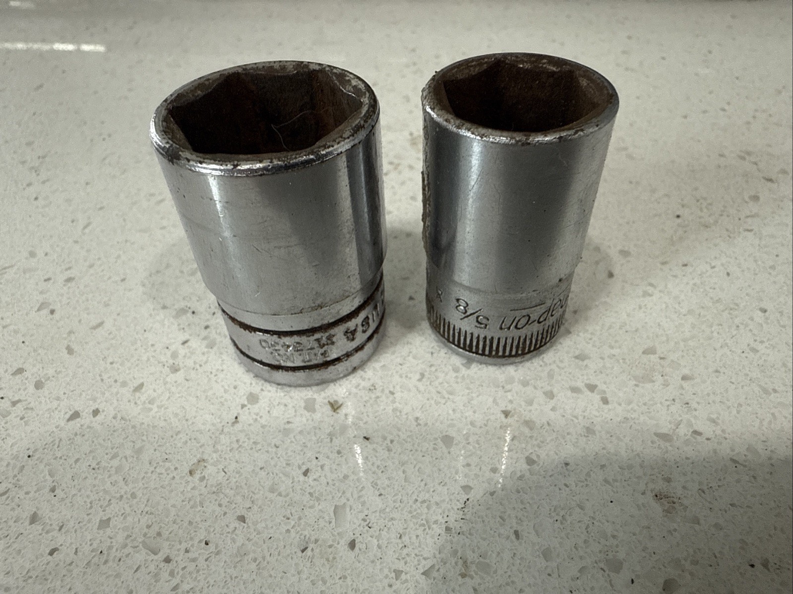 Snap On 1/2″ Drive 6 Pt Shallow Sockets 3/4 5/8