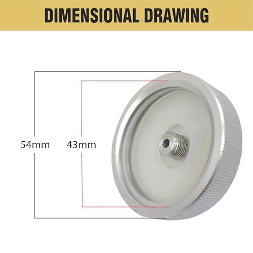 43mm Master Cylinder Bleeder Adapter for European Cars, Aluminum, Rustproof, Cor