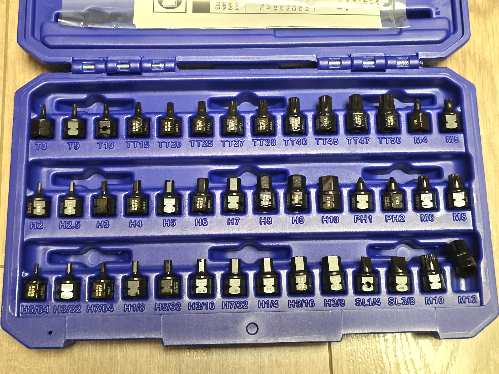 Astro Tools 42pc Master 1/4″dr/ 11mm Nano Dual Drive Bit Socket Set + Case 78142