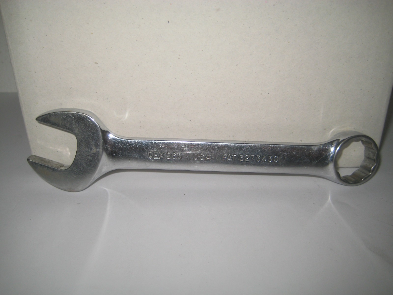 Vintage Snap On Tools OEX260 Short Chrome Combination Wrench 13/16” 12PT SAE