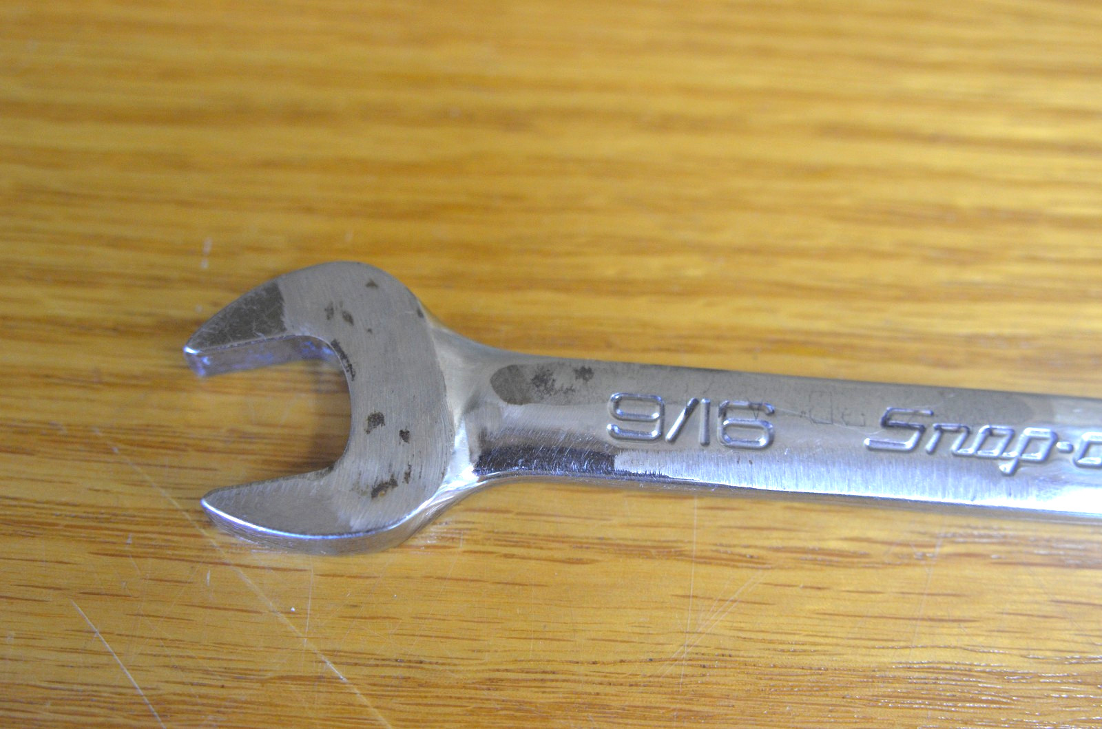 Snap On Combination 12 Point Chrome Wrench 9/16 OEX180B (1-C)