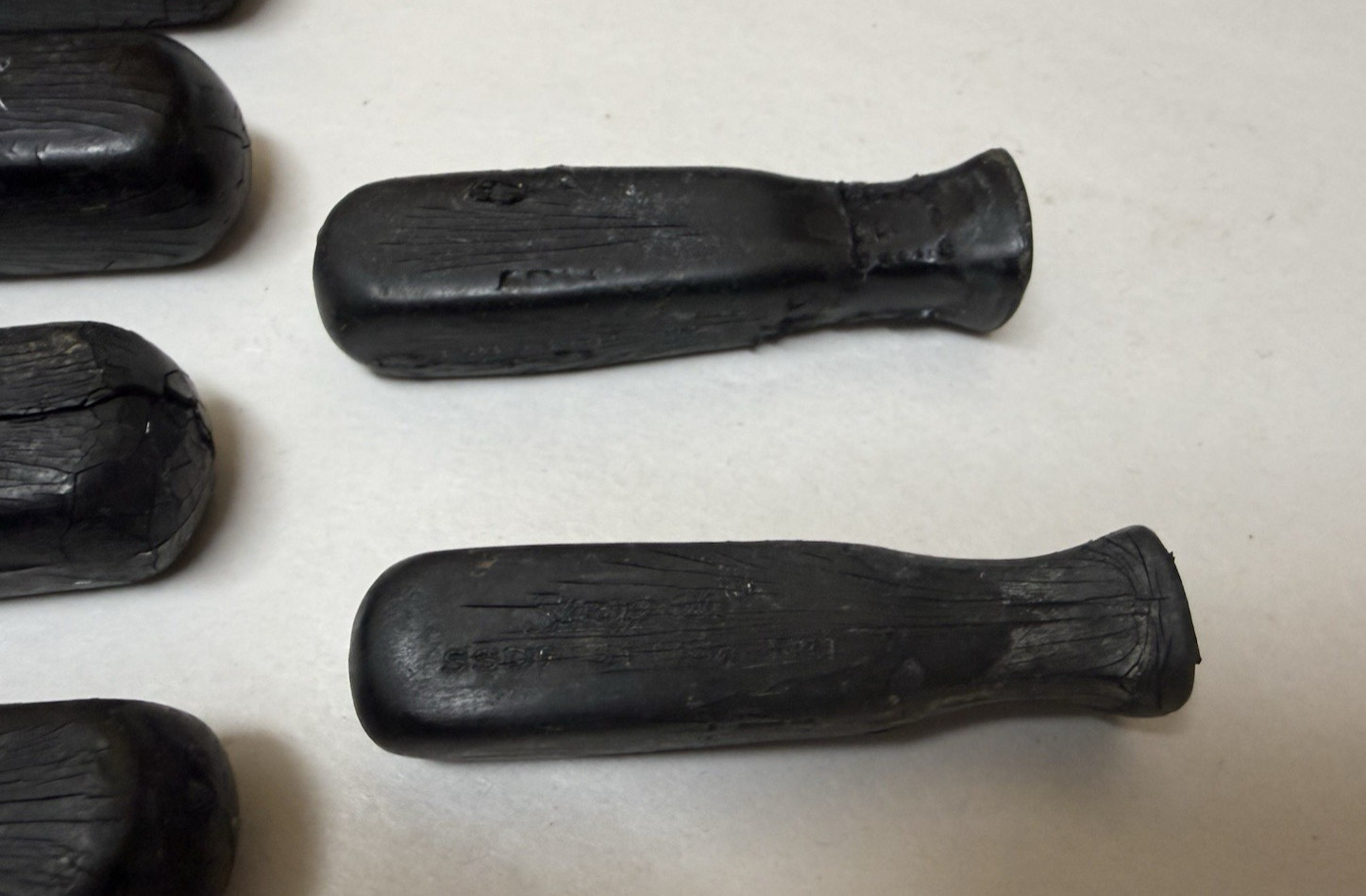 Damaged 9 pc Lot Snap-On USA Black Hard Handle Screwdriver Stubby Phillips SSD