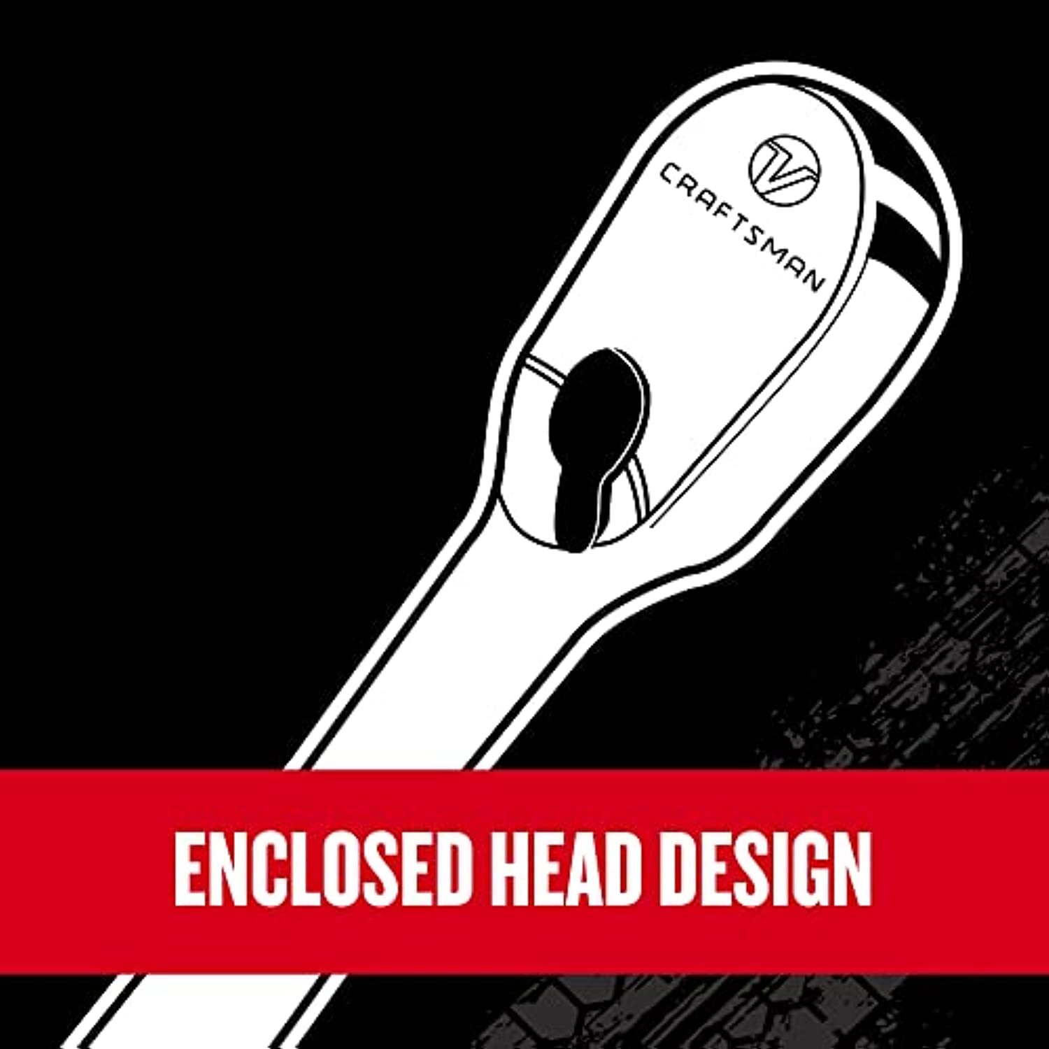 Craftsman V-SERIES Ratchet, 1/4 Inch Drive, 80-Tooth, Flexible Head Comfort Grip