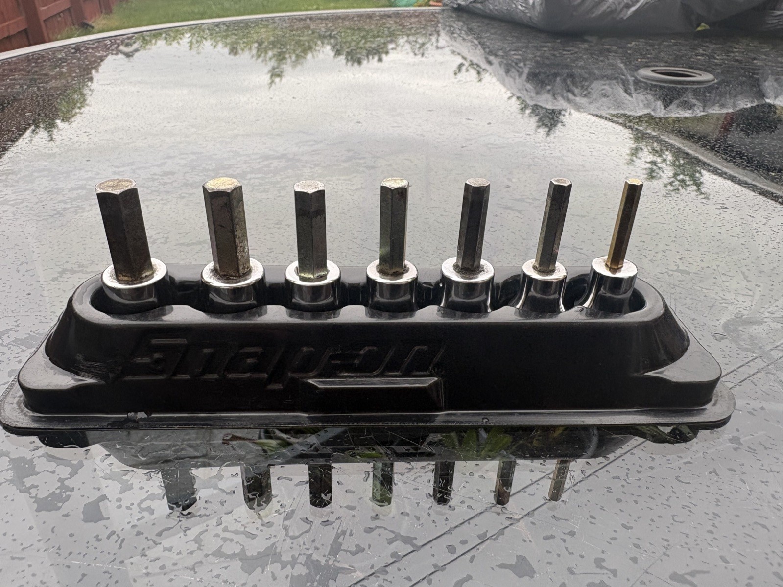 Snap-on 207EFAMY 7 Piece 3/8″ Drive Metric Hex Bit Socket Set 4MM-10MM