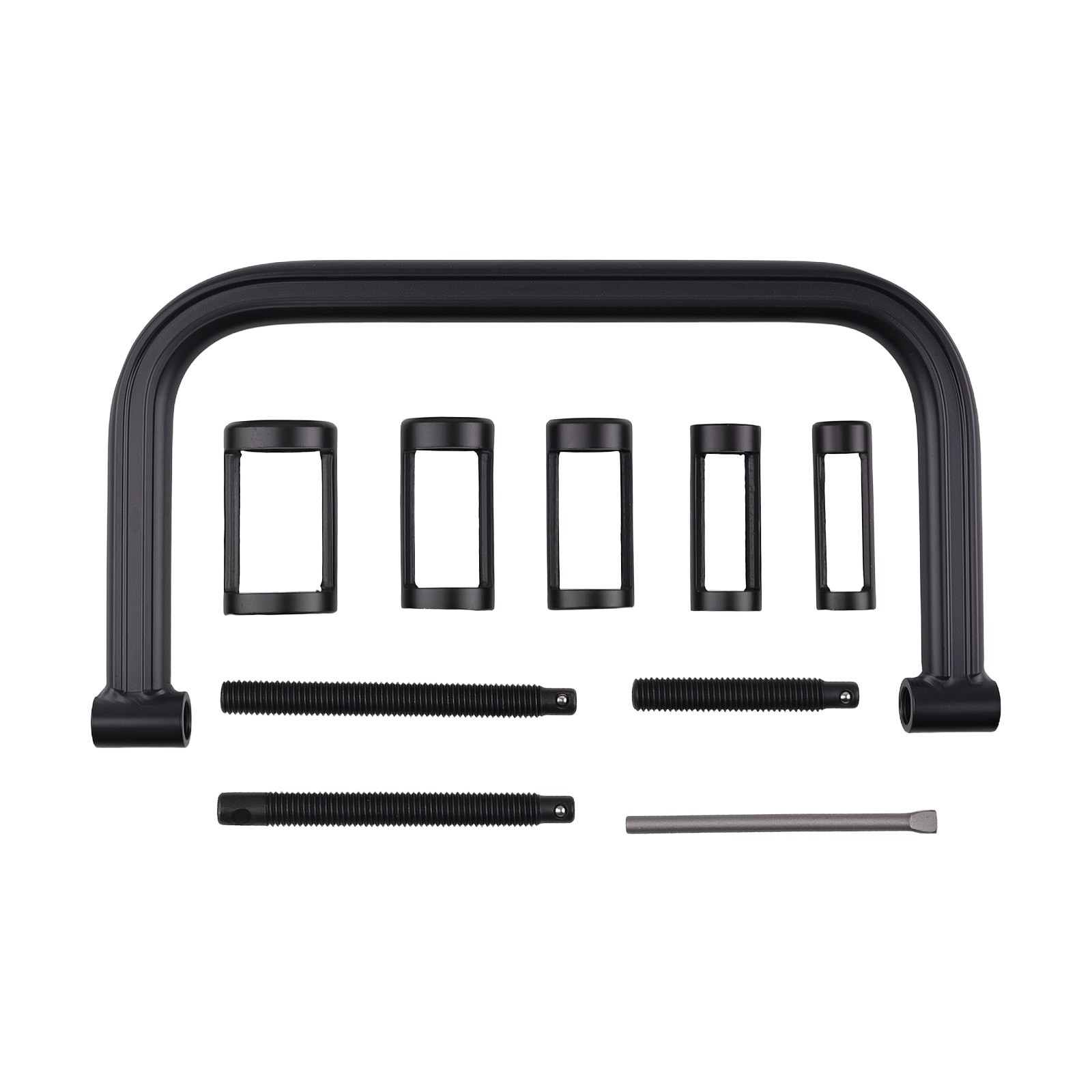 Heavy Duty Tool Kit for Cars Motorcycles with 5 Adaptors Steel Storage Box