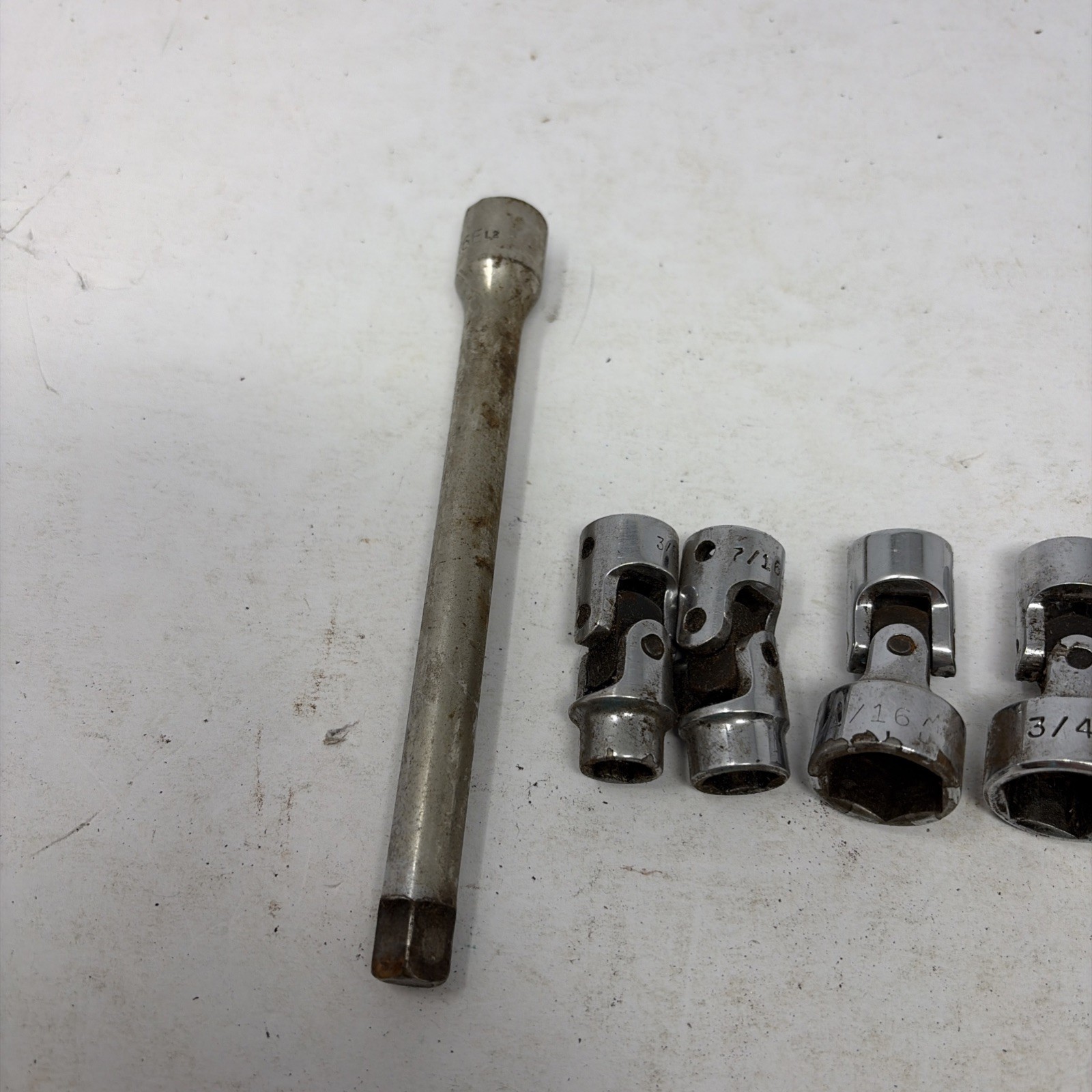 Mac Tools 5pc 3/8″ Drive 6pt Swivel Socket 3/8-7/16-11/16-3/4 – X6E 6” Extension
