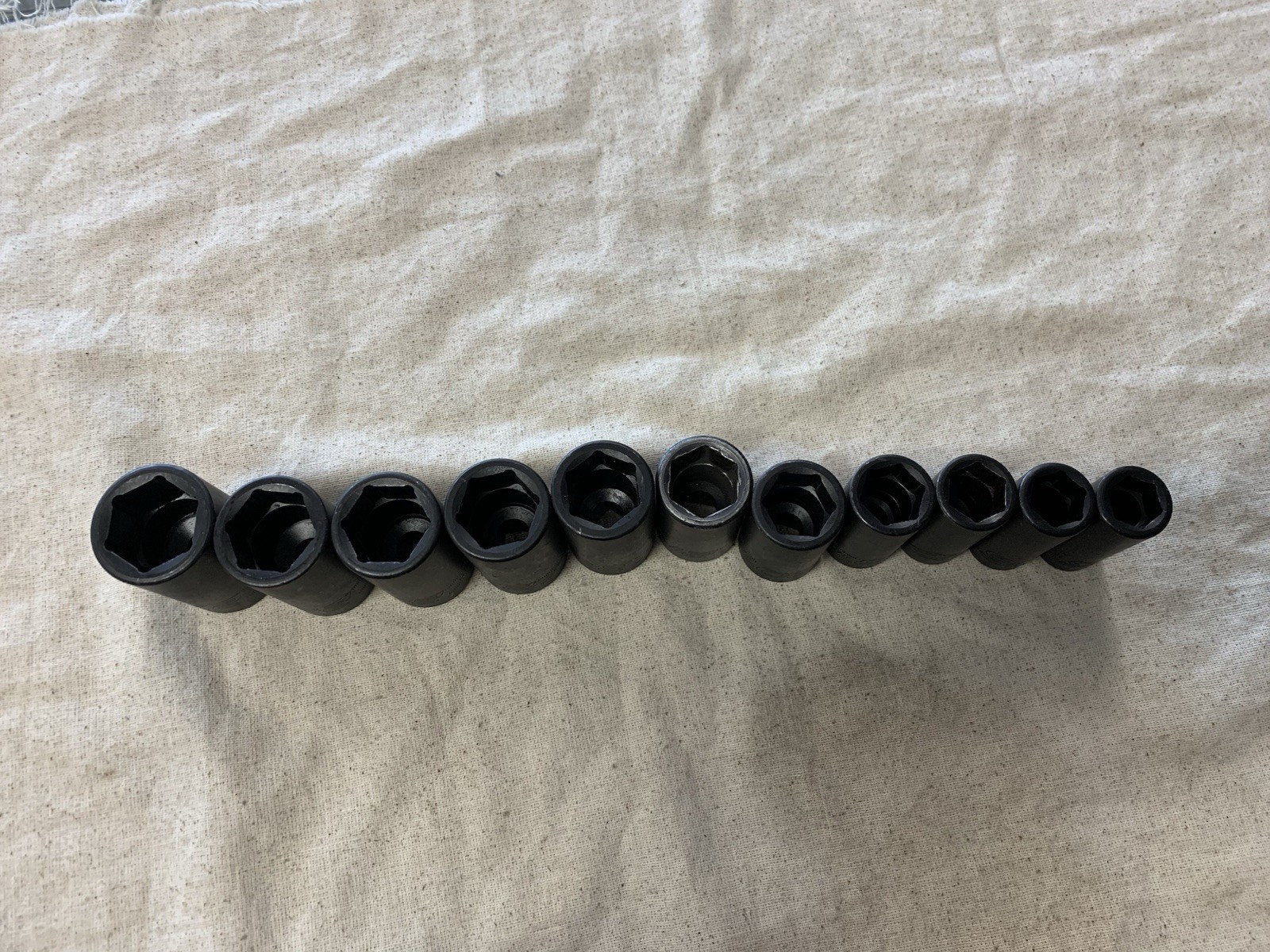 Snap-on 312IMMS 11pc 1/2” Drive 6pt Metric Semi-Deep Impact Socket Set 15-27mm