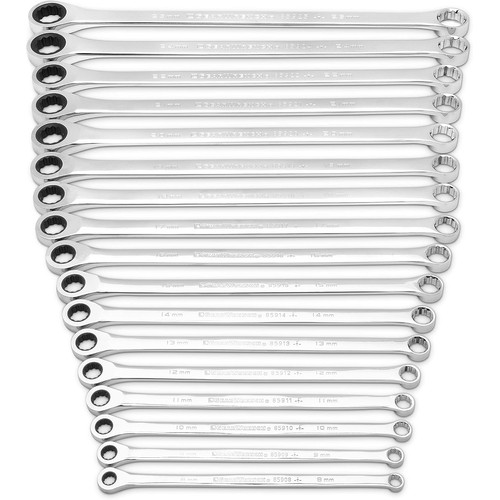 GearWrench XL GearBox Double Box Ratcheting Wrench Set, Metric, 17 Pieces
