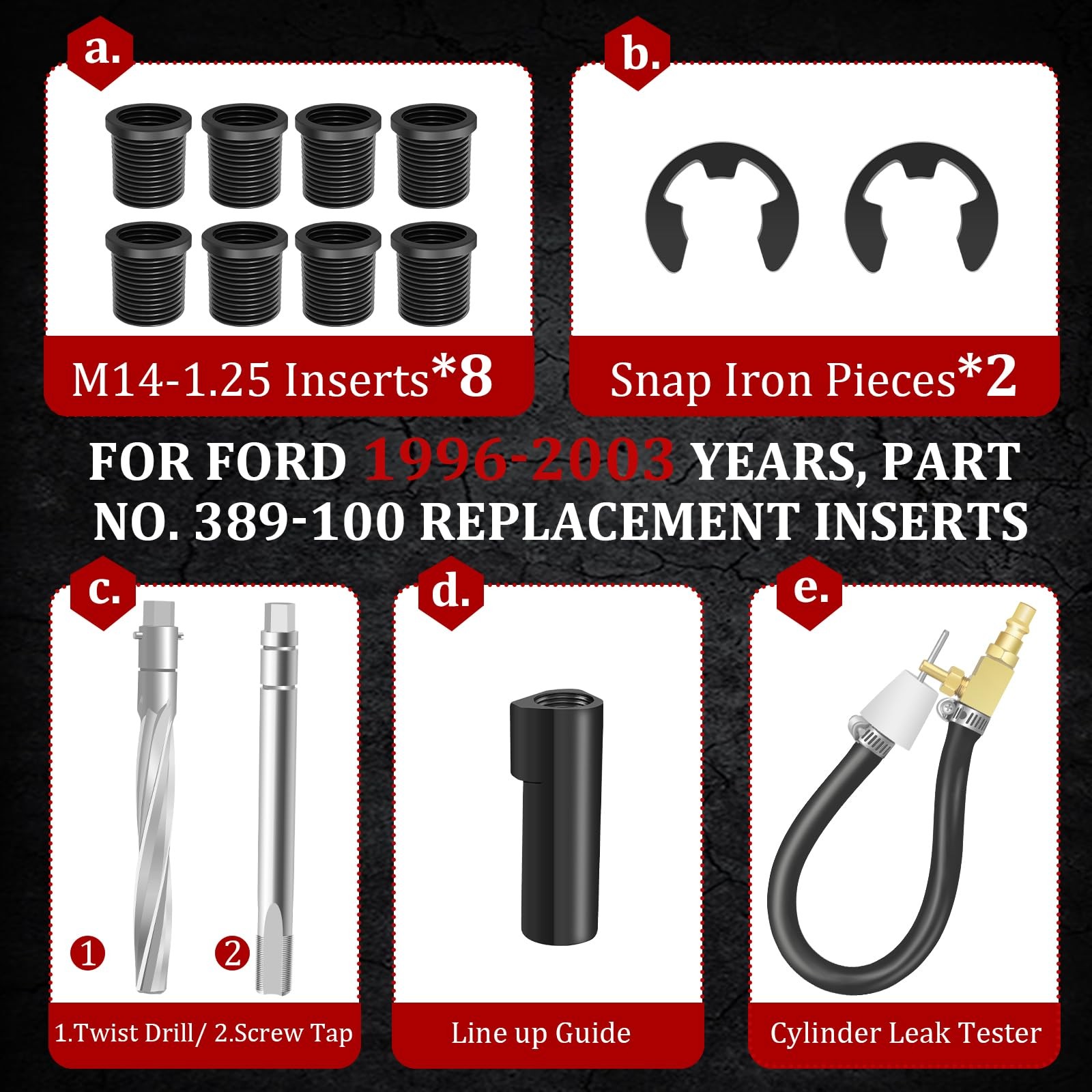 38900 Two Valve Ford Triton Tool Kit, Foolproof Repair System, Spark Plug…