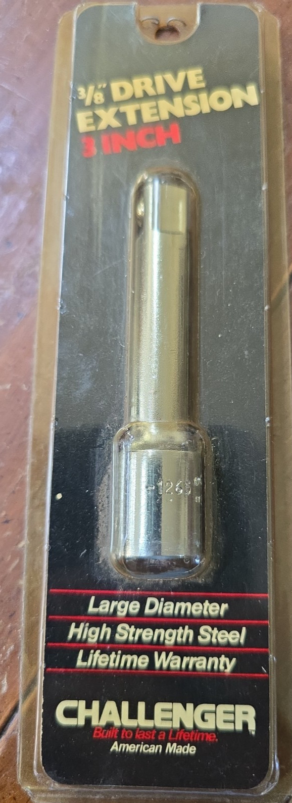 Challenger -1265 Socket Extension 3/8″ Drive, 3″, Made in USA new in package