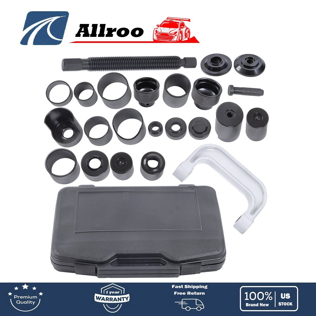 Universal Ball and U-joint Remove and Install Tool Set for Car Repair 23 Piece