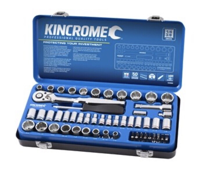 Kincrome 61 Piece 1/4″ And 3/8″ Drive Metric and Imperial Socket Set