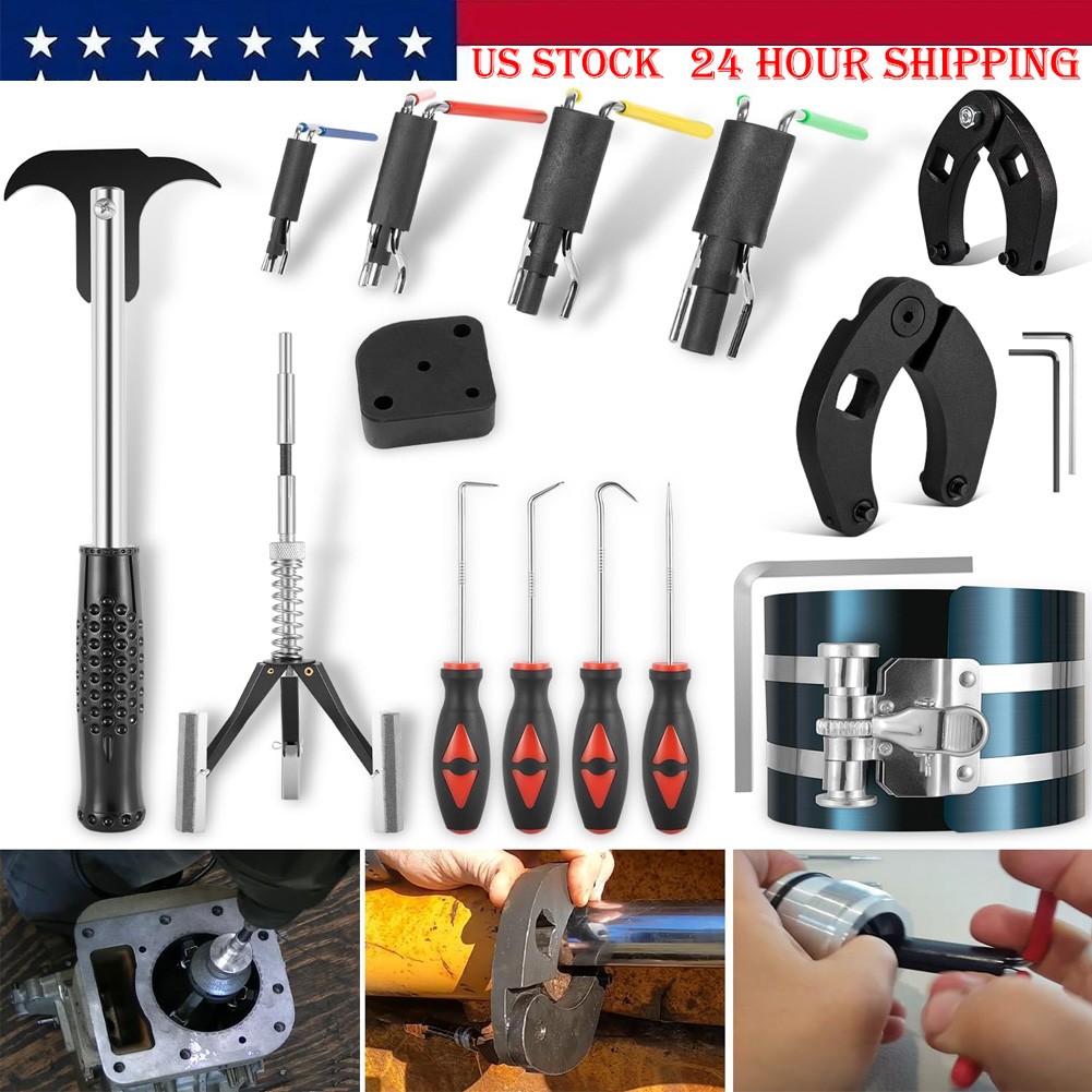 Hydraulic Cylinder Repair Tool Wrench Puller Kit For Skid Steers Loader Backhoes