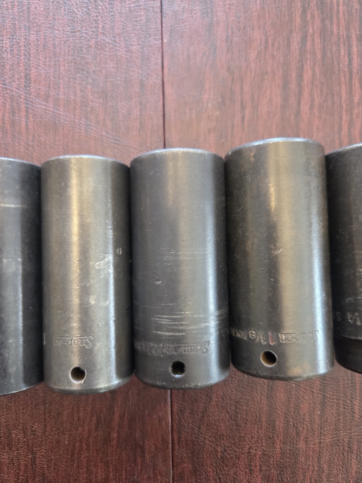 Snap On Tools Large 13 Piece Deep SAE 6 Point Impact Socket Set 7/16″ TO 1-1/4″