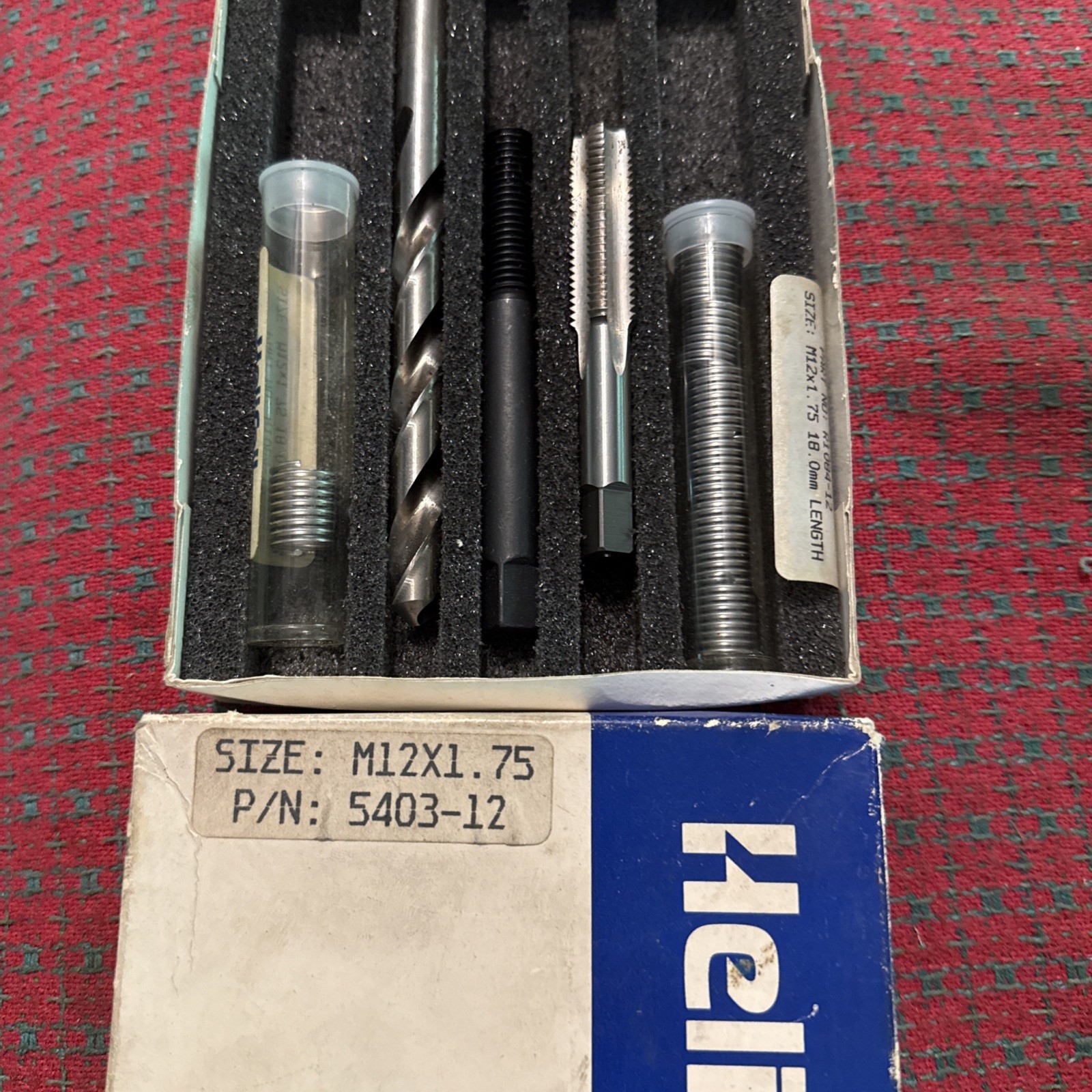 Helicoil Master Thread Repair Kit M12 x 1.75 5403-12 🇺🇸