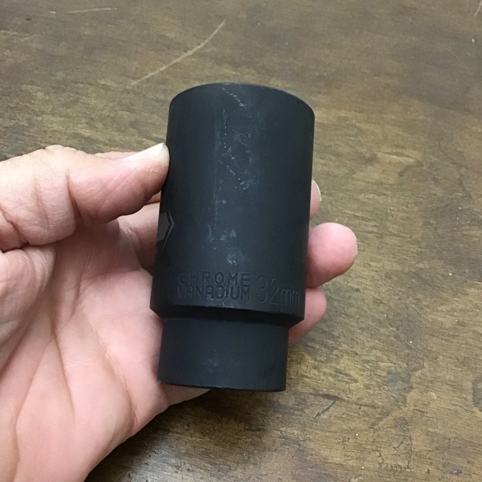 32mm Deep Impact Socket 1/2 Inch Drive CR-V Chrome Vanadium 12 Point
