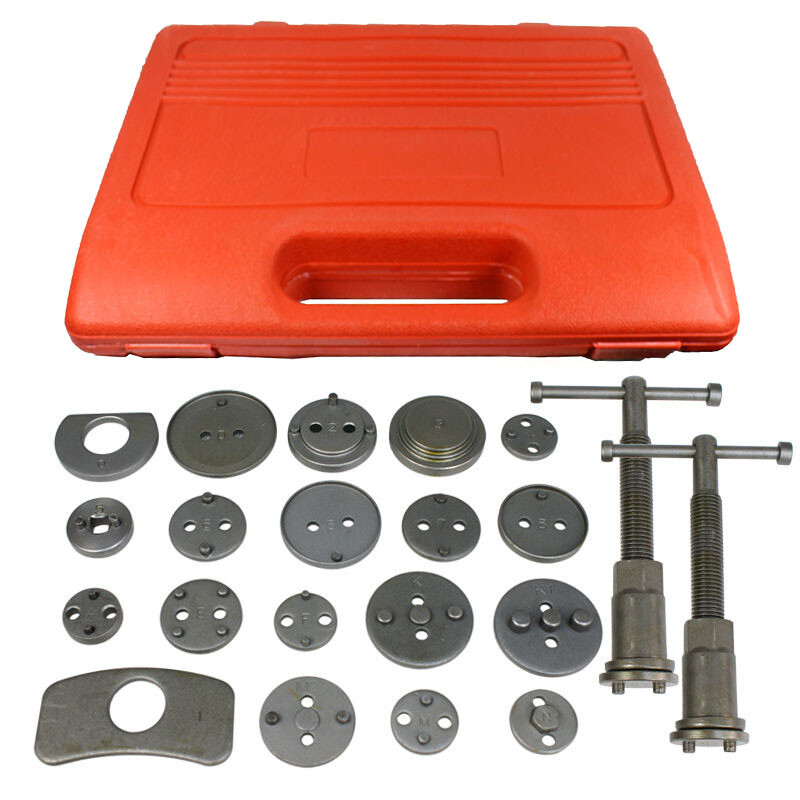 21 PCS Universal New Brake Caliper Piston Disc Rewind Back Tool Set Pads Pro
