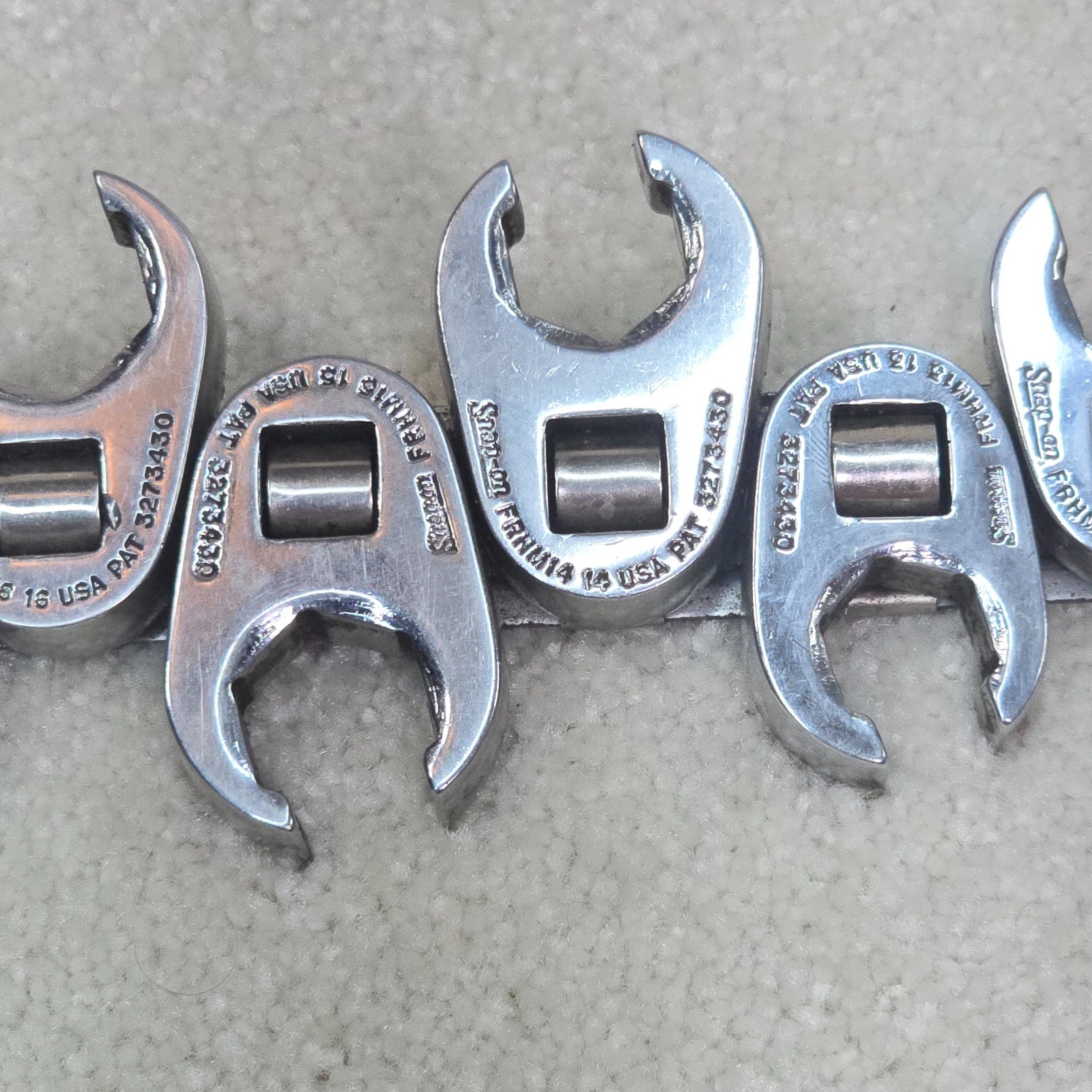 Snap-on 3/8″ Drive 6 Point Metric Flank Drive Flare Nut Crowfoot 9-19mm 11pc Set