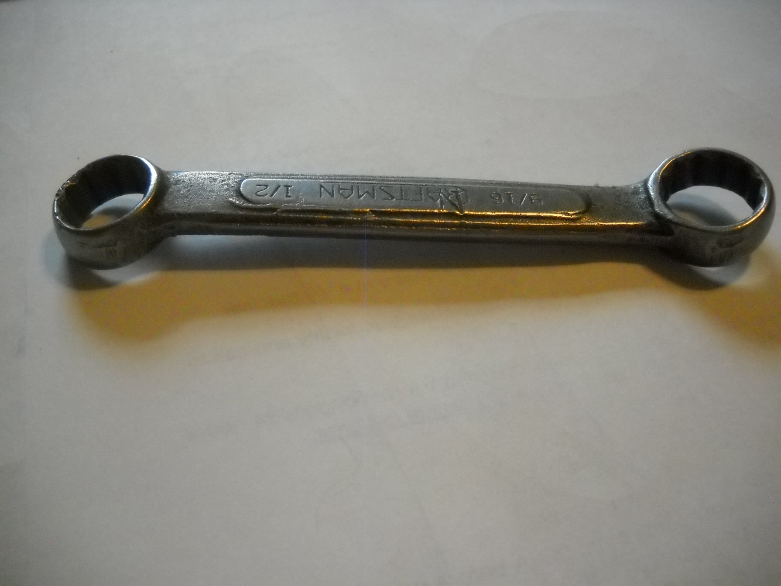Vintage Craftsman Stubby Double Box End Wrench 9/16″ x 1/2″ 5″ Long Underline