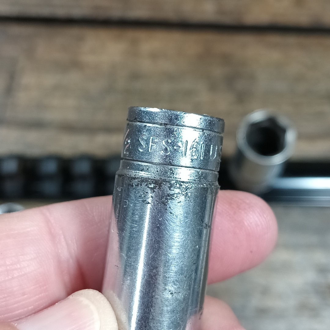 Snap On Deep Socket Set 6 pt SFS281 261 241 221 201 181 161 141 121 3/8 Drive