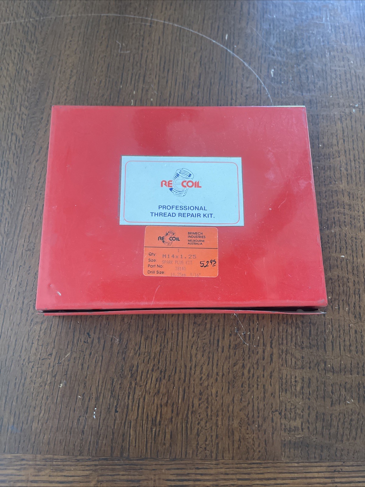 Recoil Professional Thread Repair Kit M14x1.25 Part # 38140 NOS
