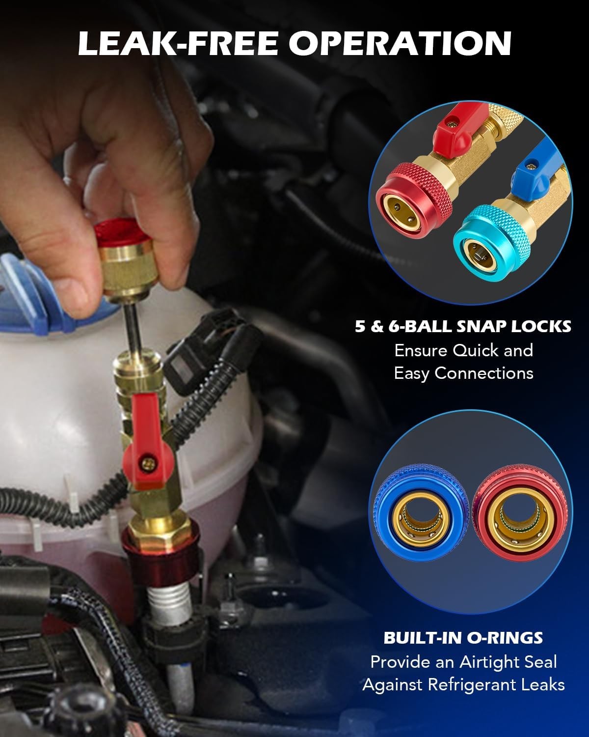 Valve Core Removal Tool, R134a R1234yf R22 Valve Core Remover Installer Tool Kit