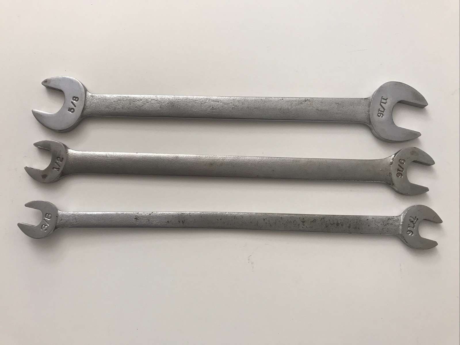 Vintage Craftsman V 3pc SAE Tappet Wrench Set USA 44475, 44472, 44473 READ DESC