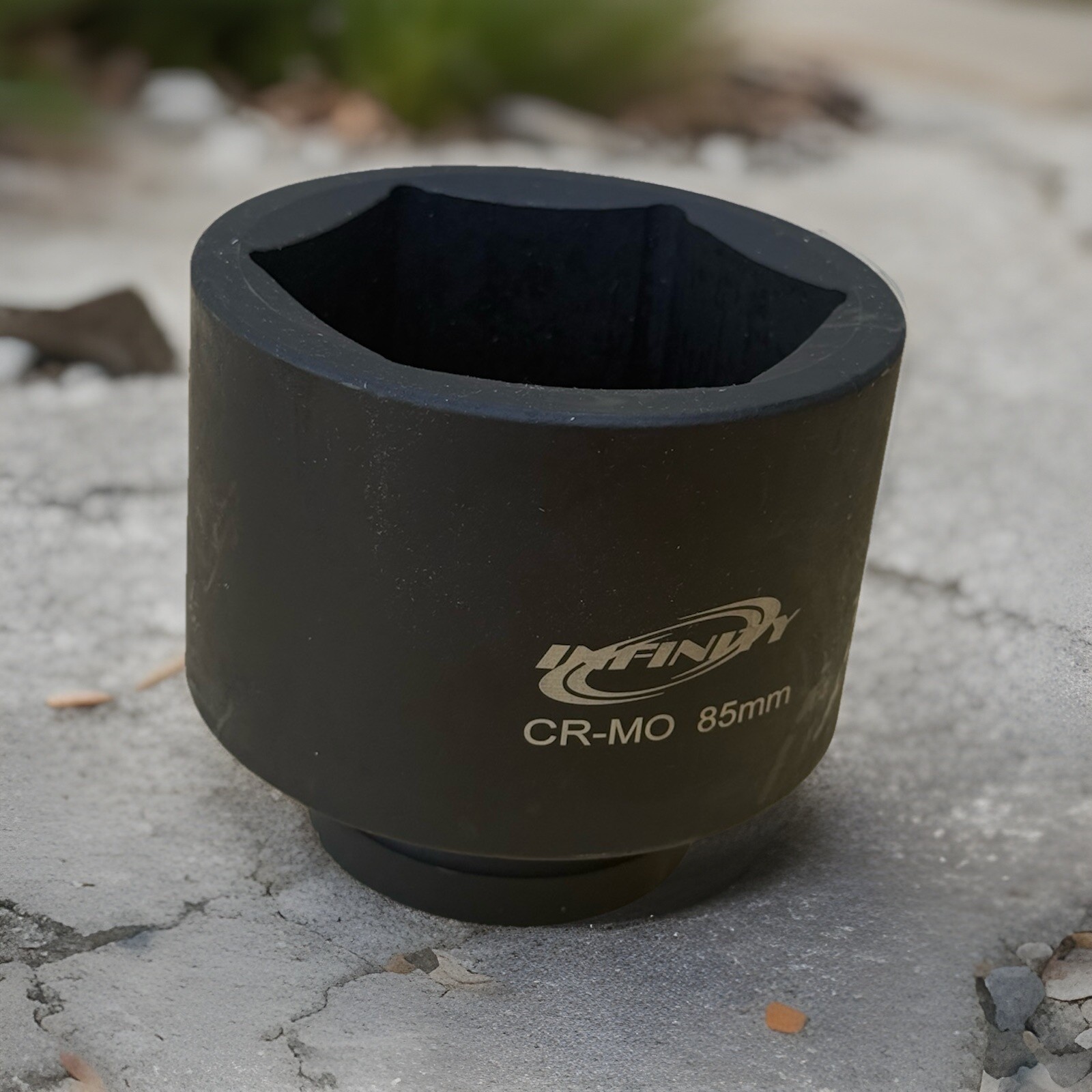 1″ Drive 85mm Jumbo Deep Impact Socket 6 Point Cr-Mo Machinery HD Metric Socket