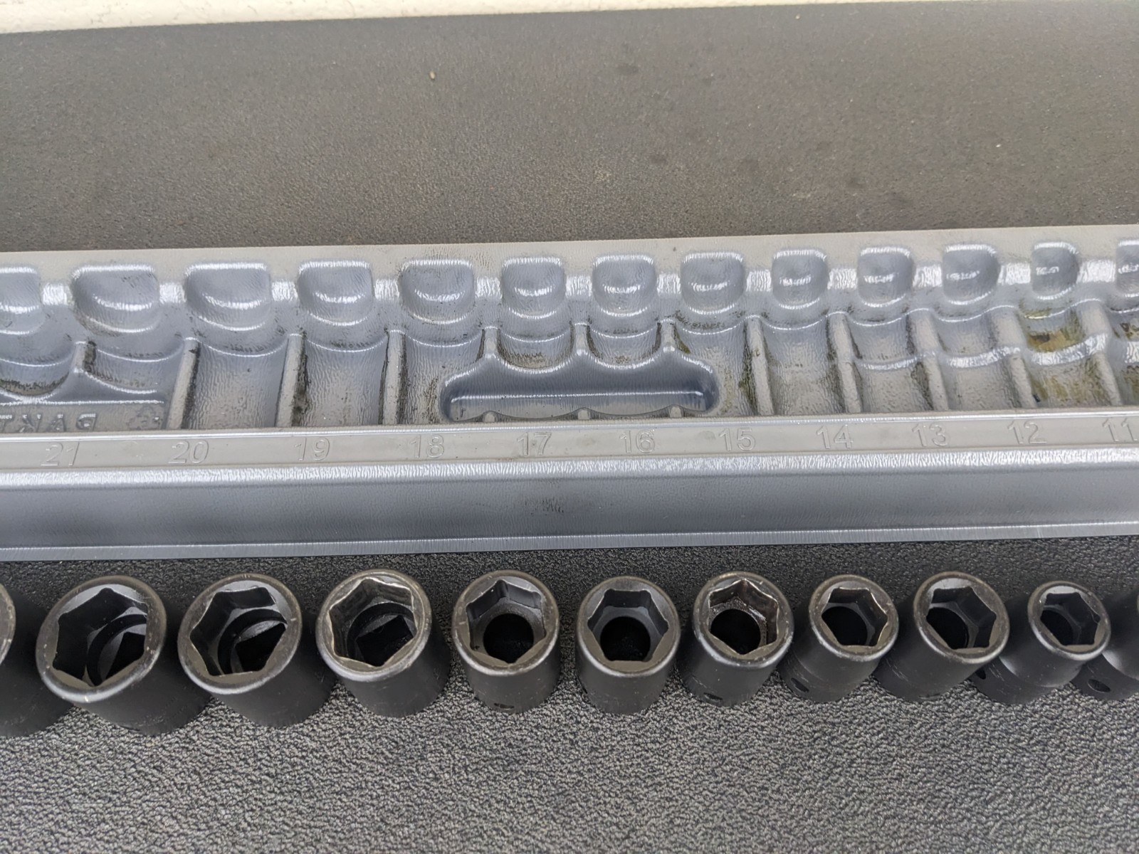 #bm248 Snap On Tools 315IMMYA 15pc 1/2″ Drive Metric Impact Socket Set 10-24mm