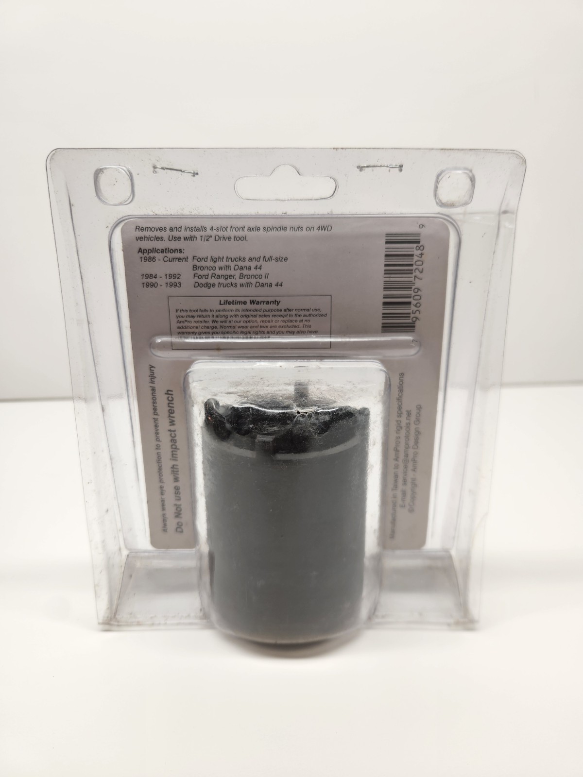 Ampro T72048 Four Lug Socket Wrench 1/2 3/4 Ton 4WD Wheel Bearing Lockout