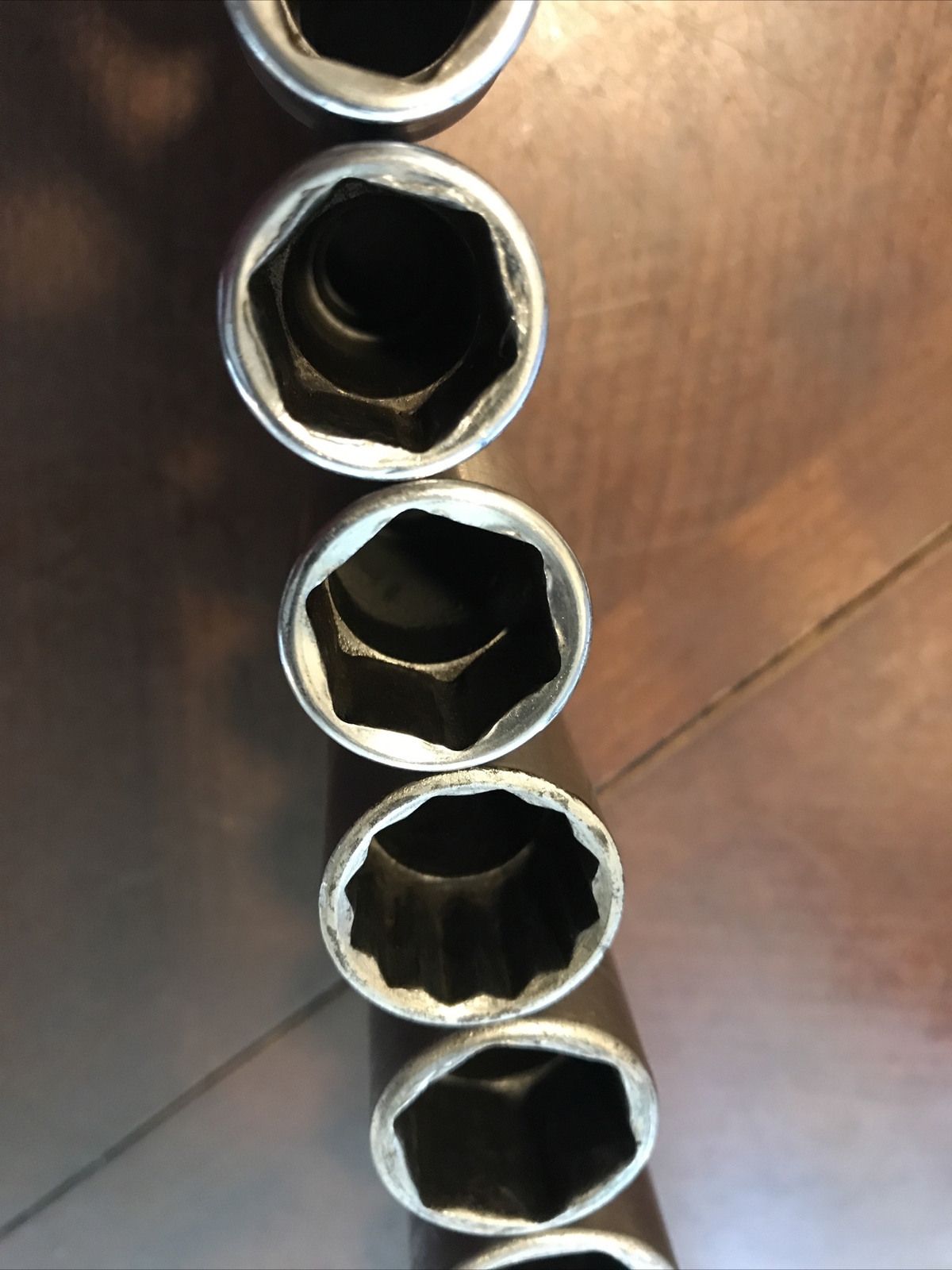 Snap on tools USA 1/2 Dr 6 Pt Socket Set Deep Long SAE STANDARD Chrome 1-1/8 3/8