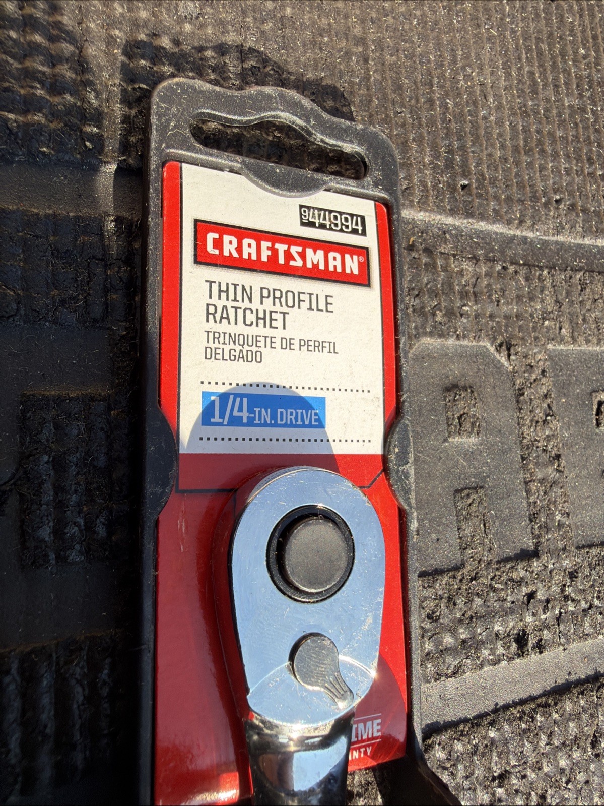 Sears Craftsman Nos 1/4” Thin Profile Full Polish Ratchet 44994 Sexy L-AB