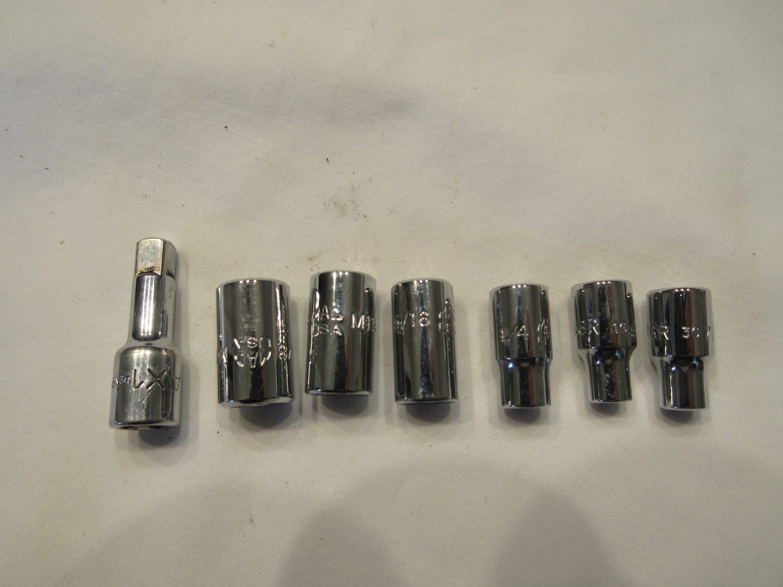 MAC TOOLS 7pc 1/4” Dr. 6 PT SAE Socket Set 3/16″ TO 3/8″ (m66r-m126r & AX1)