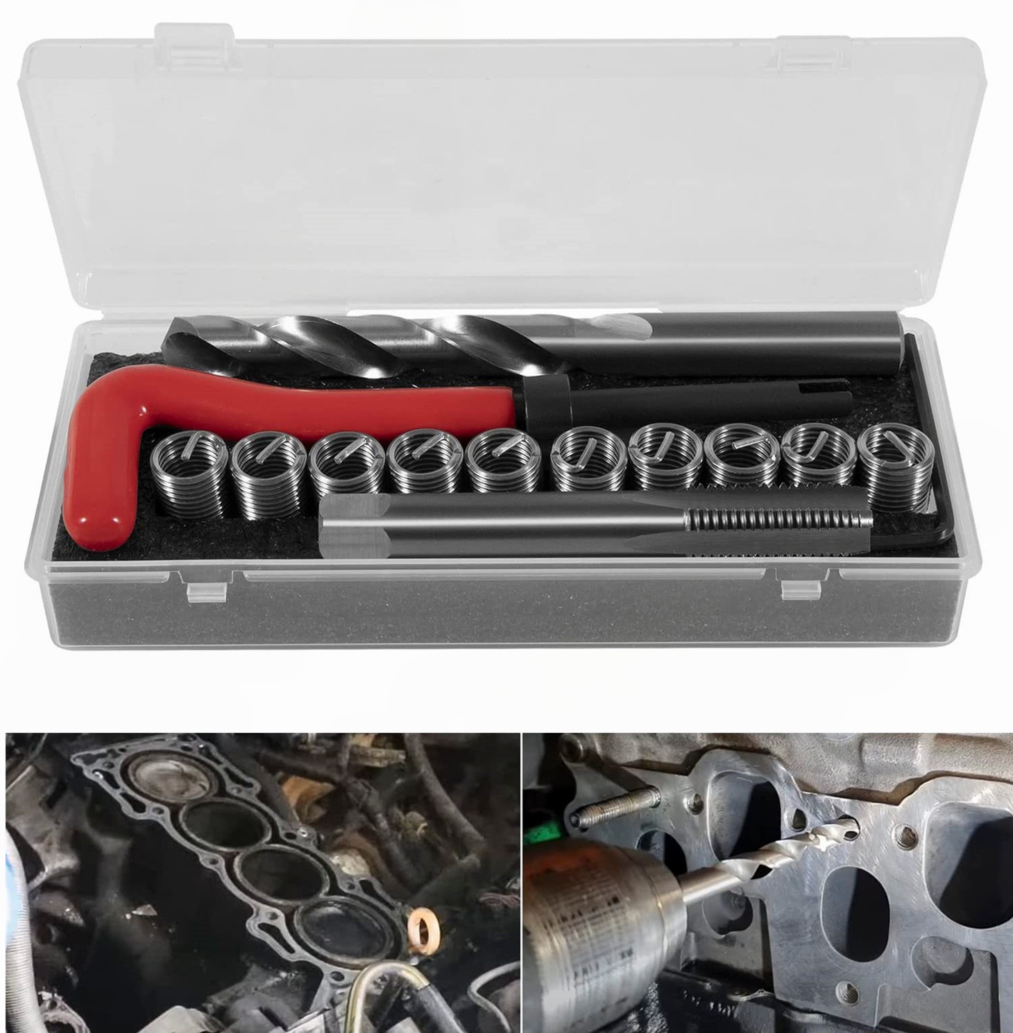 Head Thread Bolt Repair Tool Kit M11.5mm x 1.5 for Honda B16 Engine, Toyota 1420