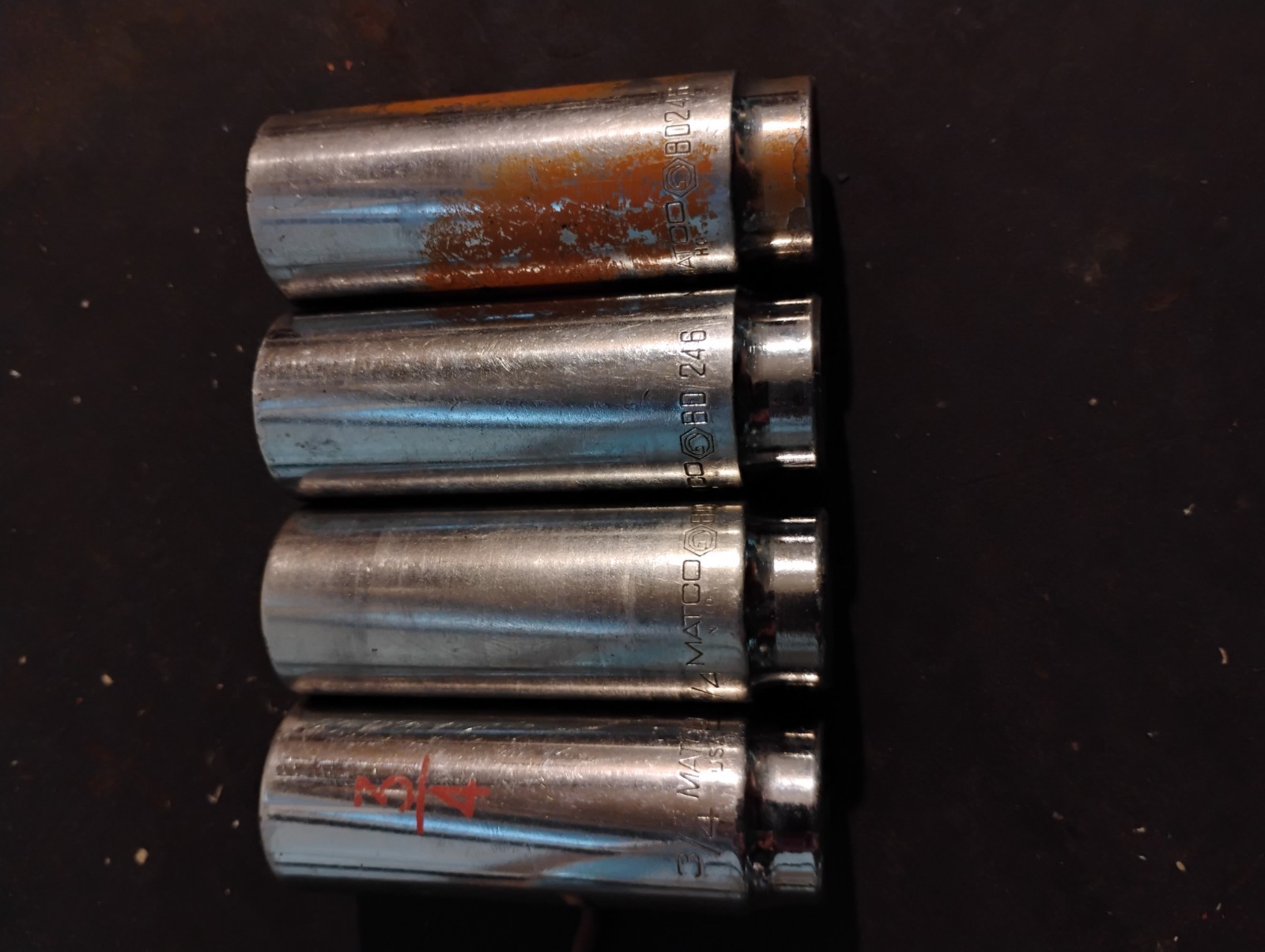 MATCO TOOLS BD246 – 3/4 Inch – 3/8 Drive Deep Socket – SAE – 6 Point