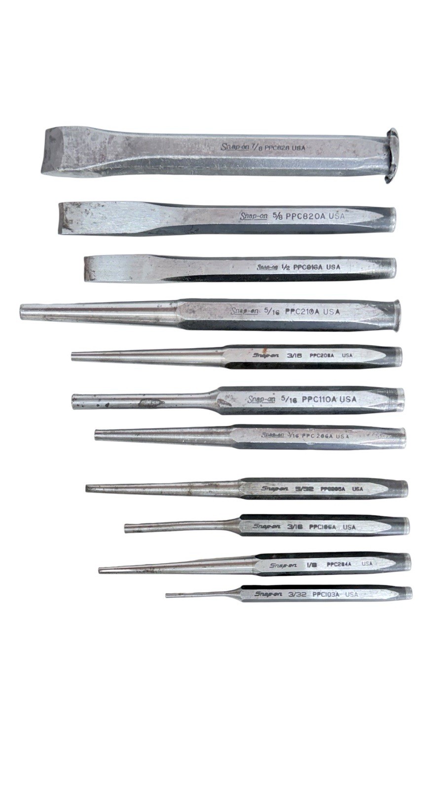 Snap-On Punch & Chisel Set 11 Pieces PPC