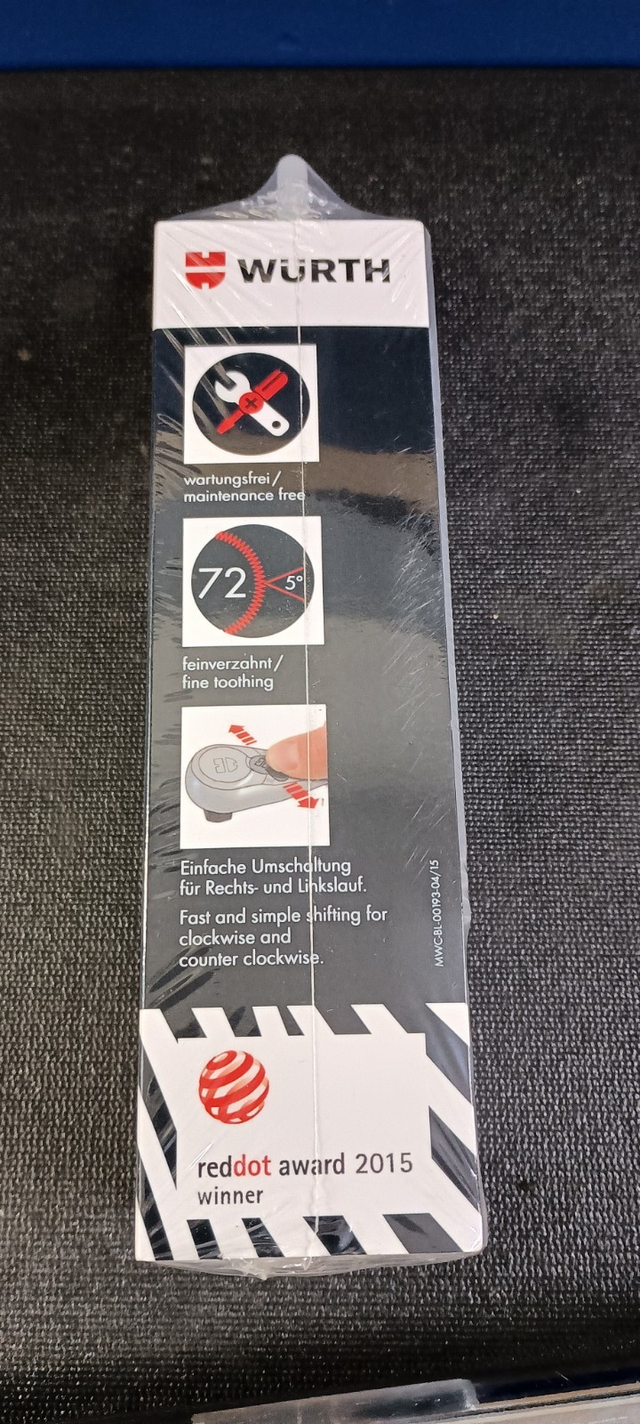 ZEBRA 3/8 Inch Lever Reversible Ratchet, Dust Protected 071203803 ll