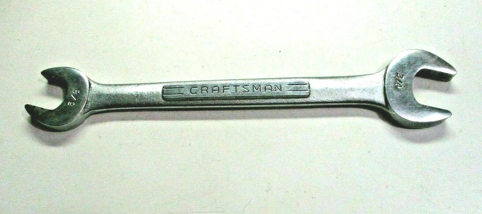 Craftsman Forged USA V Series Open End SAE Wrench Chrome 5/8″ – 3/4″ Vintage