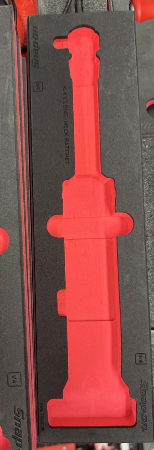 Snap on Tools Pro Fi Foam Organizer 14.4v Ratchet 3/8 Holder FMCTR867B